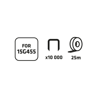10 x 25 m juostos ir 10 000 segtukų rinkinys. 8
