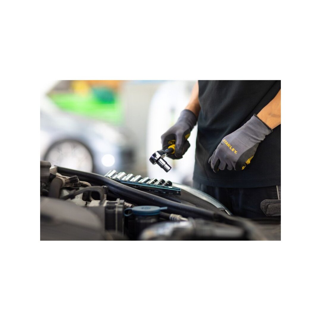 11 vnt Terkšlės ir galvičių rinkinys  3/8"  72 dantukai 6