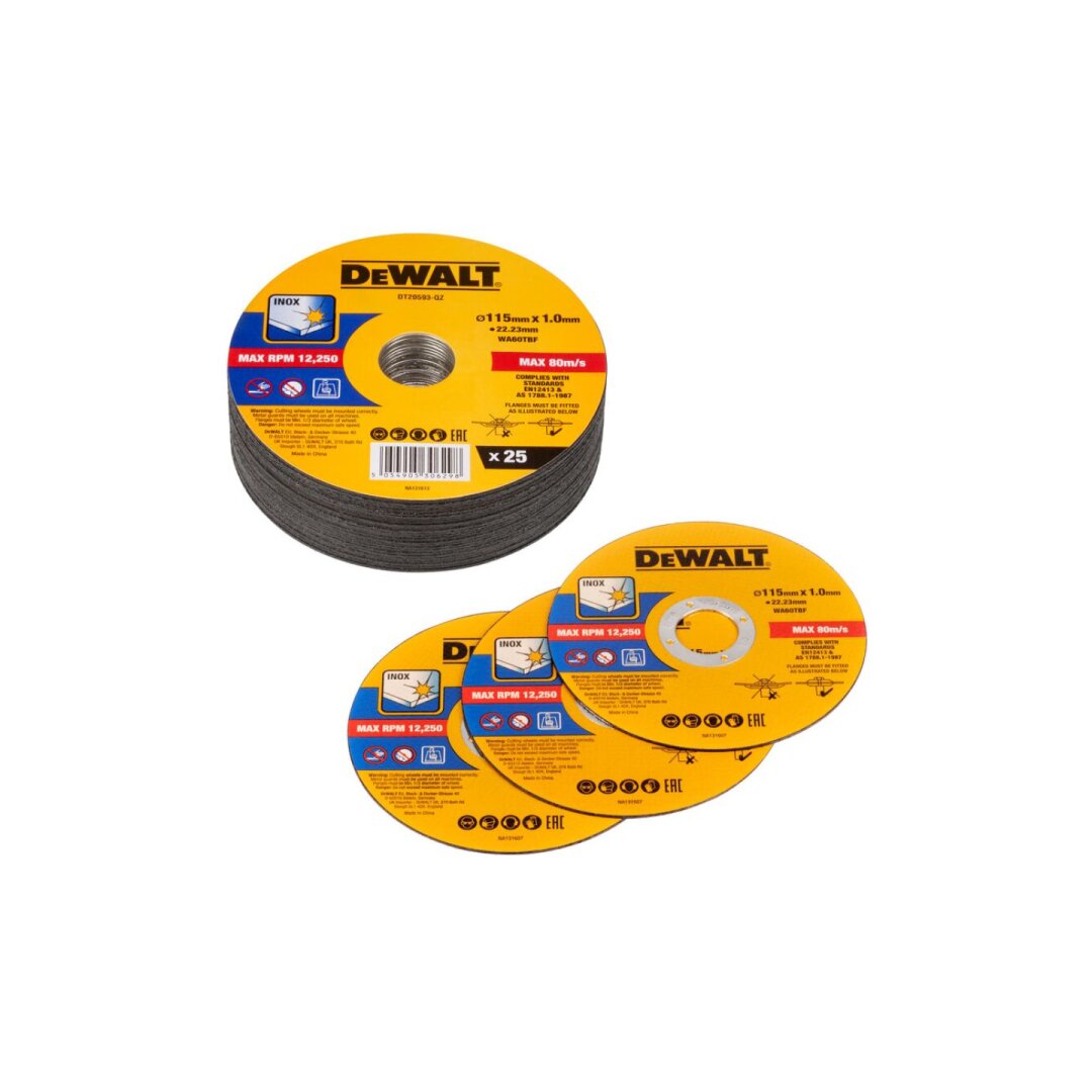 115 mm Pjovimo diskelis x25 vnt. 115 mm Pjovimo diskelis x25 vnt.