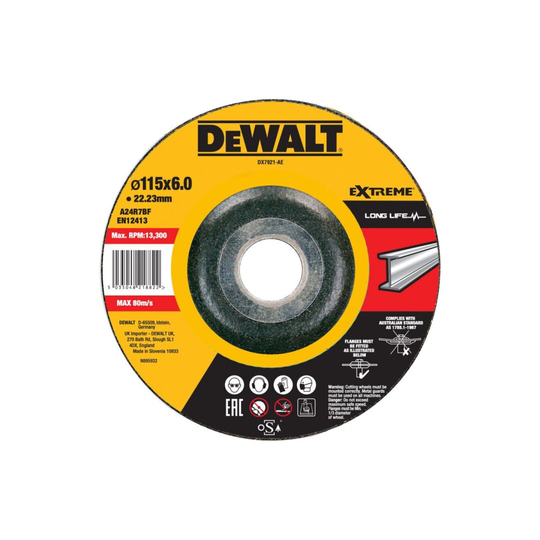 115 x6 mm šlifavimo diskas metalui EXTREME