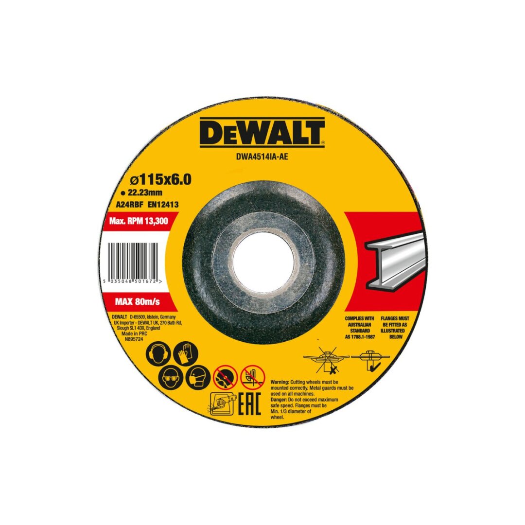 115 x6 x22.23 Metalo šlifavimo diskas T27 115 x6 x22.23 Metalo šlifavimo diskas T27