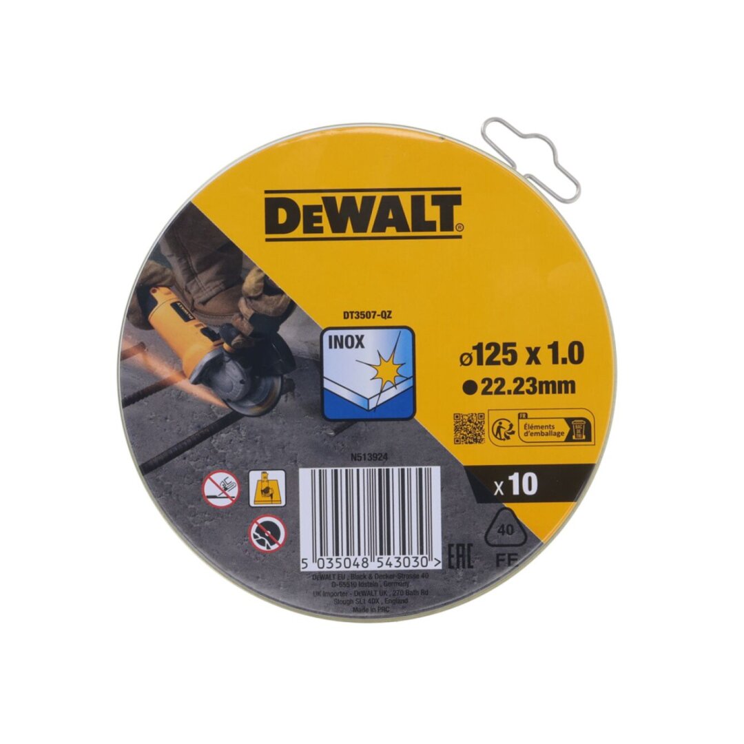 125X1mm Pjovimo diskelis 10vnt Skardinėje