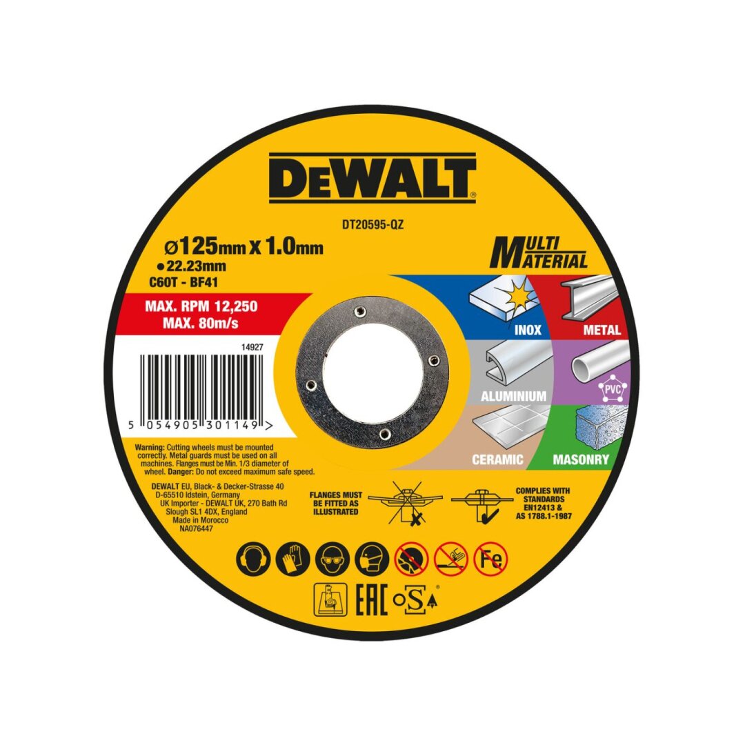 125x1mm Pjovimo diskelis metalui