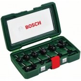 Bosch 12 frezų komplektas 8 mm kotu 2607019466