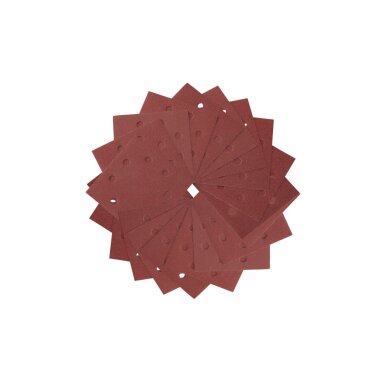 120G šlifavimo popierius 115X115 25 vnt. pakuotėje1/4 SHEET 1