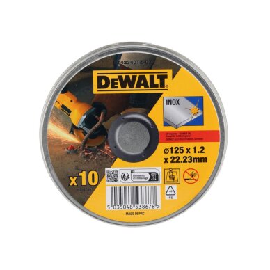 125 x 1,2 mm Pjovimo diskelis, 10vnt Skardinėje 2 125 x 1,2 mm Pjovimo diskelis, 10vnt Skardinėje 2