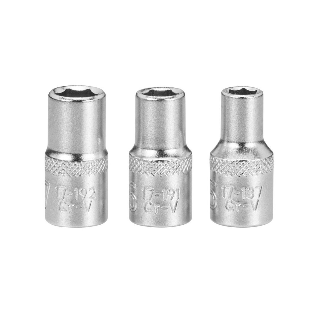 1/4 galvičių komplektas 5-6-7mm 4