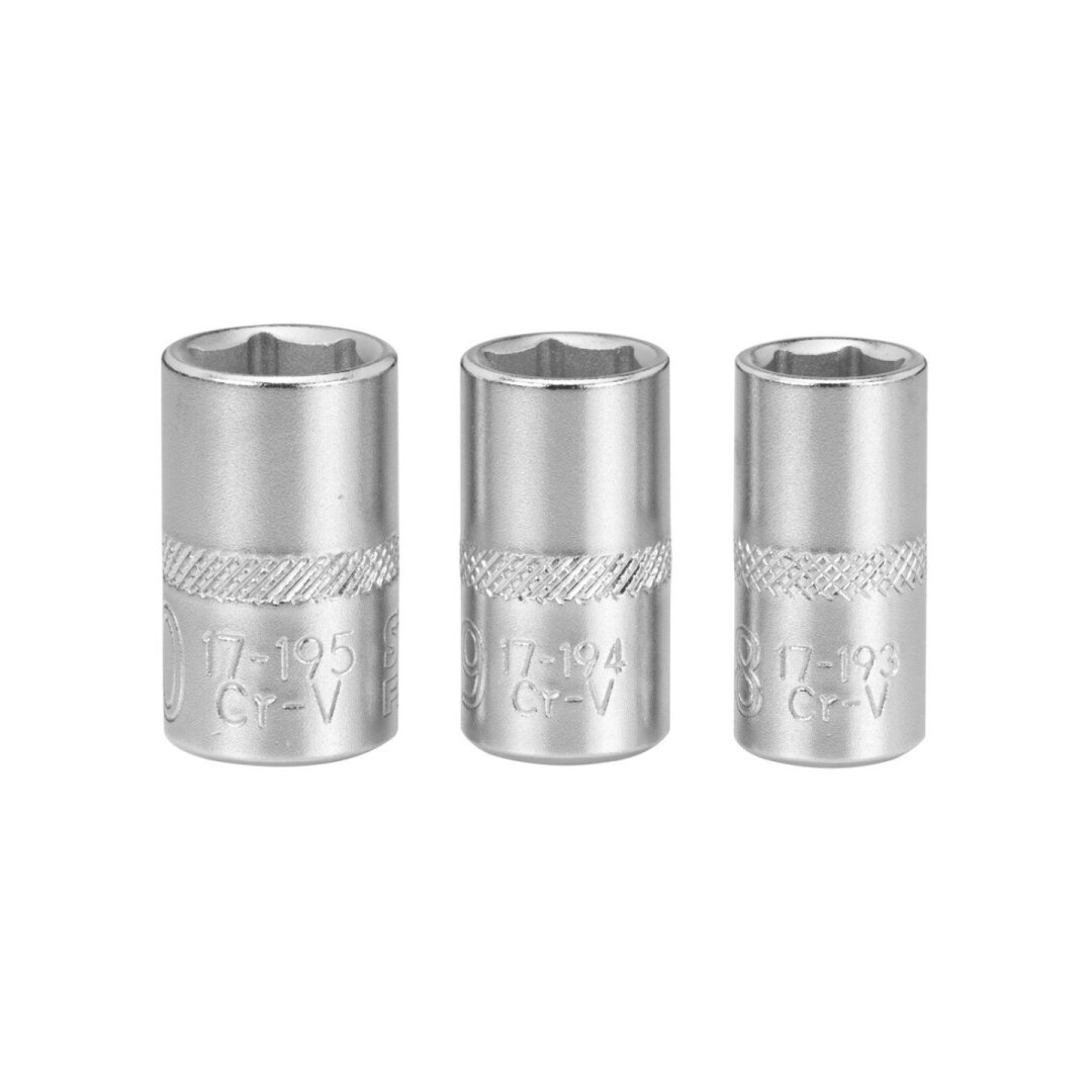 1/4 galvičių komplektas 8-9-10mm 1