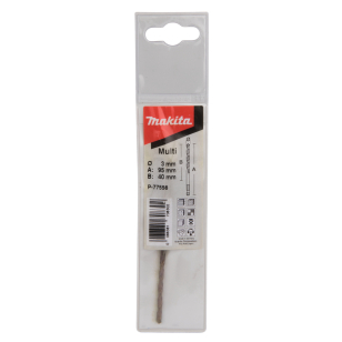 Universalus grąžtas 3mm betonui, medžiui, metalui Makita P-77556 1/4"
