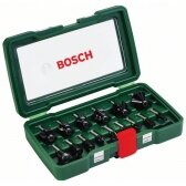 Bosch 15 frezų komplektas 8 mm kotu 2607019469