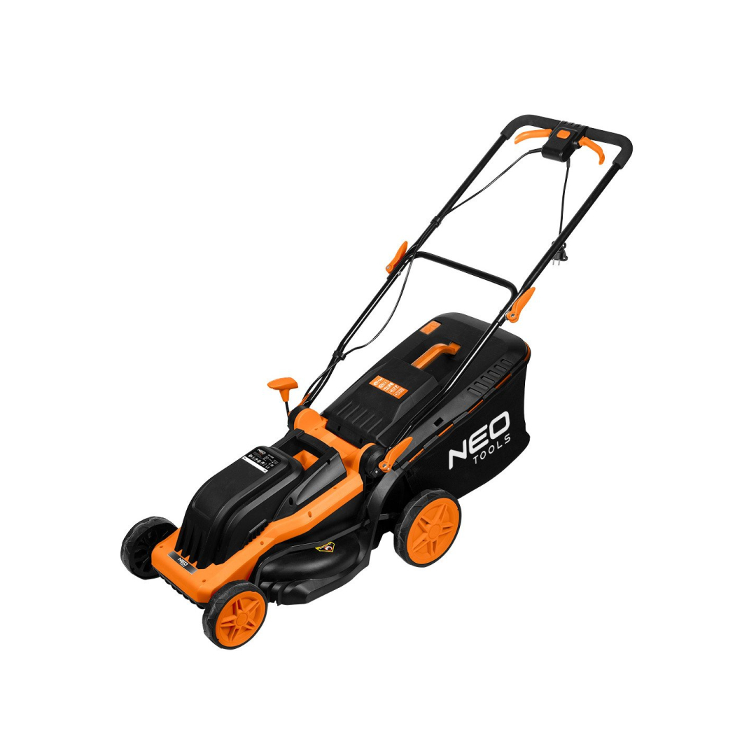 Elektrinė vejapjovė NEO 04-628, 1600W, 380 mm, 45L krepšelis Elektrinė vejapjovė NEO 04-628, 1600W, 380 mm, 45L krepšelis