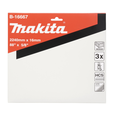 Pjovimo juosta Makita B-16667, 16x0, 5x2240 4T medžiui, skersiniam pjovimui LB1200F 2 Pjovimo juosta Makita B-16667, 16x0, 5x2240 4T medžiui, skersiniam pjovimui LB1200F 2