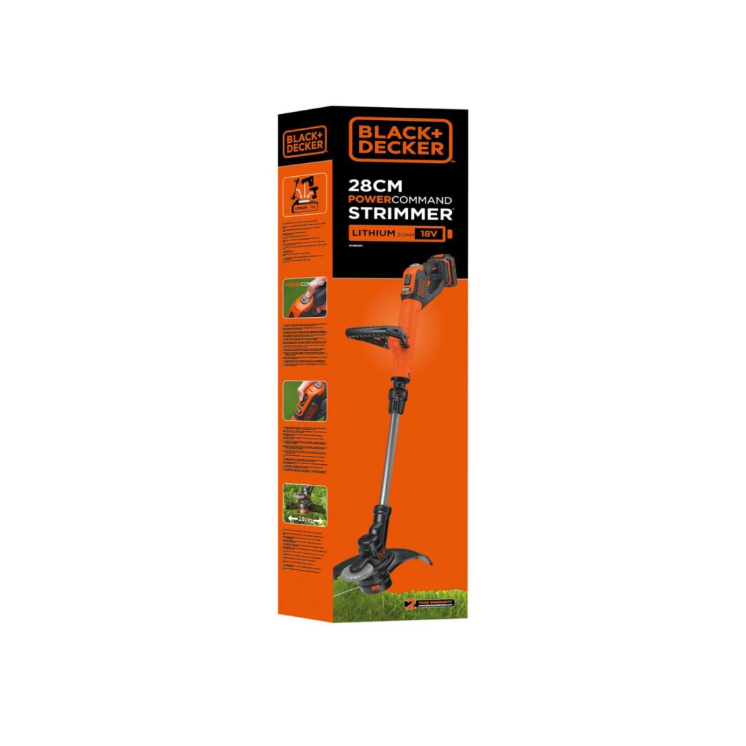 18 V Easy Feed 28 cm 2 Ah trimeris, STC1820EPC-QW, 1 X 2AH, Black&Decker 2 18 V Easy Feed 28 cm 2 Ah trimeris, STC1820EPC-QW, 1 X 2AH, Black&Decker 2