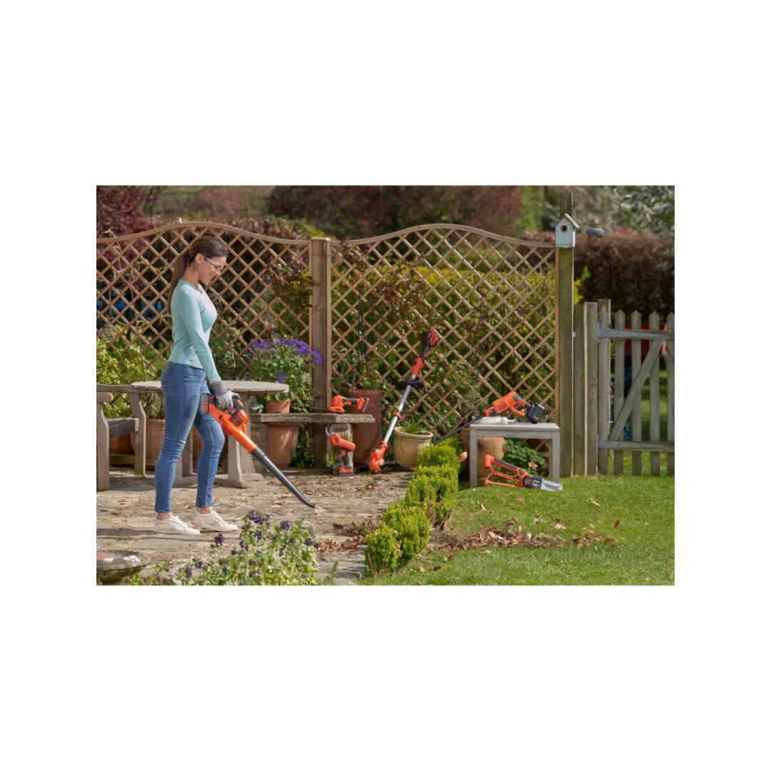 18 V Power Boost pūstuvas su 2 Ah baterija., GWC1820PC-QW, 1 X 2AH, Black&Decker 6 18 V Power Boost pūstuvas su 2 Ah baterija., GWC1820PC-QW, 1 X 2AH, Black&Decker 6