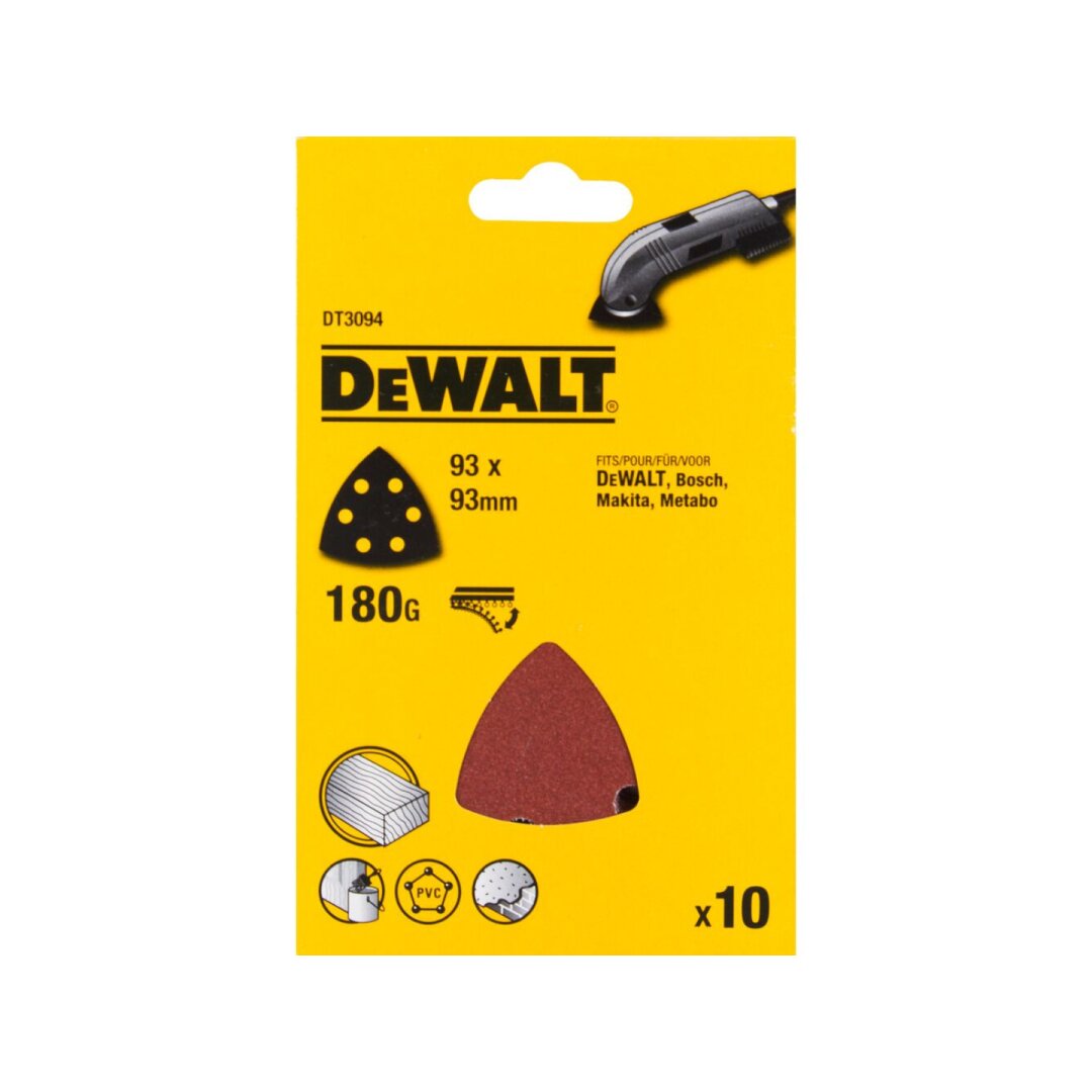 180G Šlifavimo popierius pakuoteje 10vnt 3