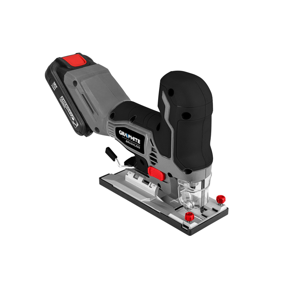 Akum. bešepetėlinis siaurapjūklis GRAPHITE 58GE145, 18V (be akum. ir krov.) 5 Akum. bešepetėlinis siaurapjūklis GRAPHITE 58GE145, 18V (be akum. ir krov.) 5