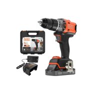 Akum. bešepetėlinis smūginis gręžtuvas Black&Decker BLD683D1XK-QW, 18 V, 1 x 2,0 Ah