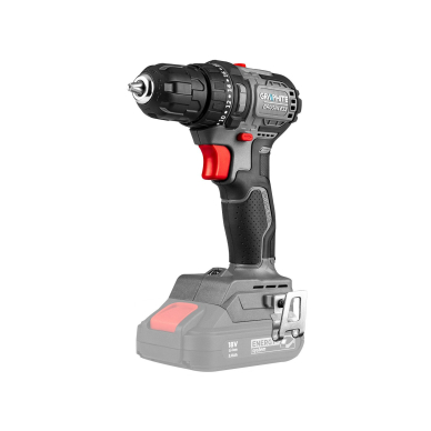 18 V bešepetėlinis gręžtuvas / gręžtuvas, 10 mm griebtuvas, kompaktiškas, „Energy+“, be akumuliatoriaus