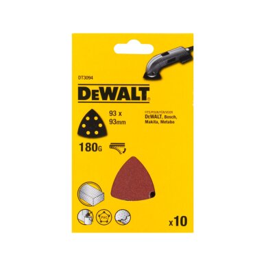 180G Šlifavimo popierius pakuoteje 10vnt 3