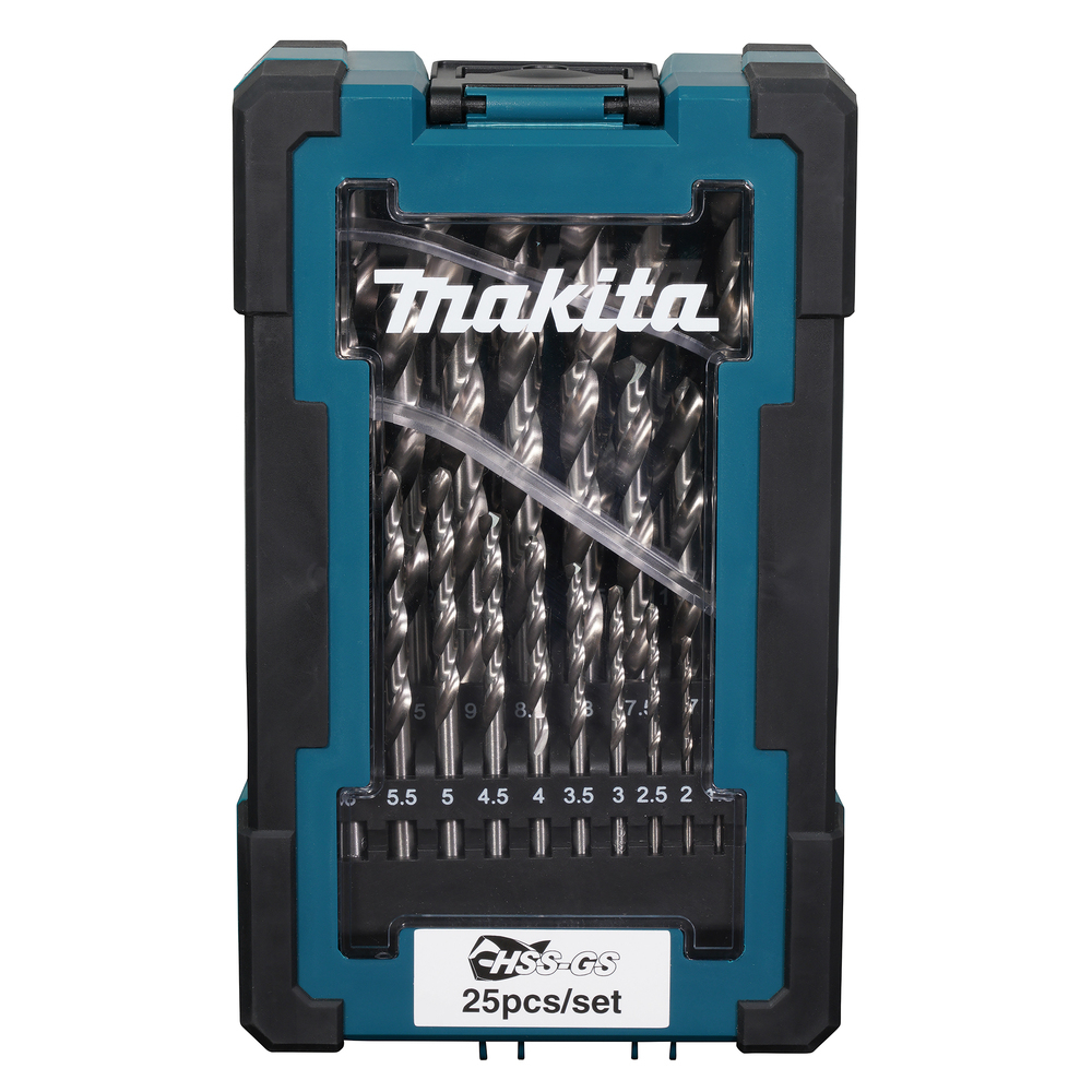 HSS-GS metalo grąžtų rinkinys Makita D-78368, 25vnt (1-13mm) HSS-GS metalo grąžtų rinkinys Makita D-78368, 25vnt (1-13mm)