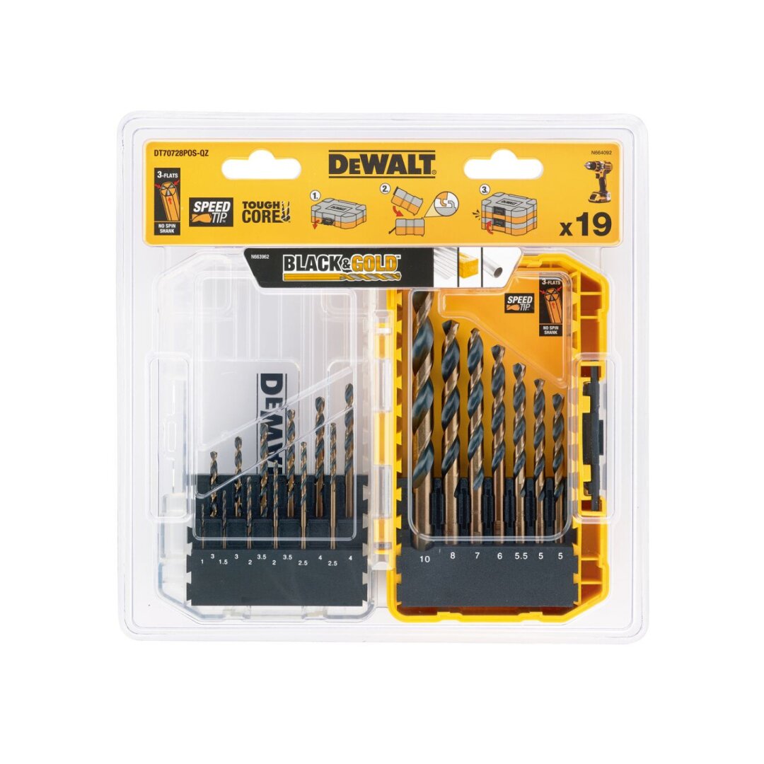 19 dalių Grąžtų rinkinys 2 19 dalių Grąžtų rinkinys 2