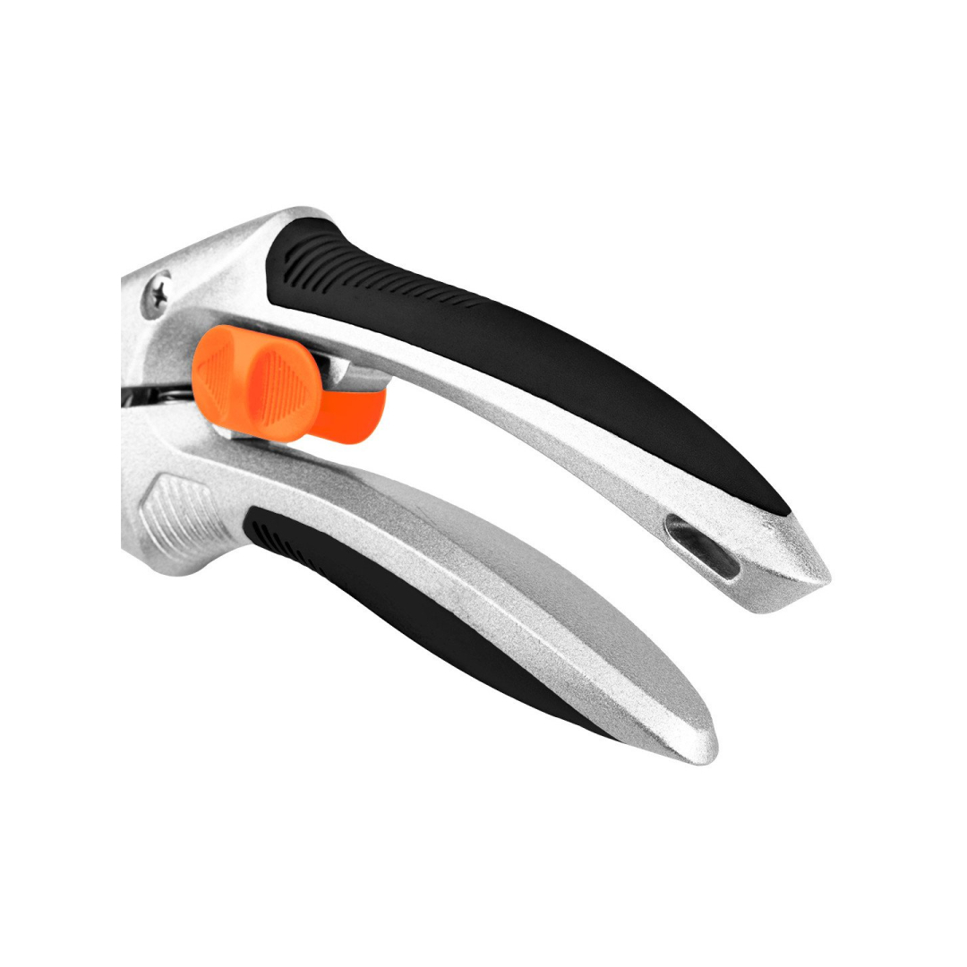 210 mm apein kirpimo žirklės, iki 20 mm diapaz, alium, TPR guma dengta rank 3