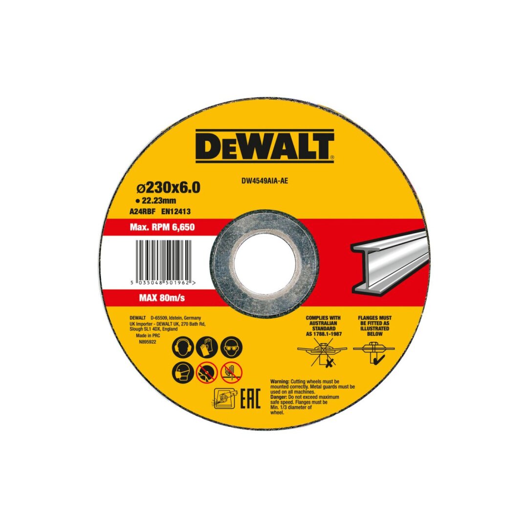 230 x6 x22.2 Metalo šlifavimo diskas T27