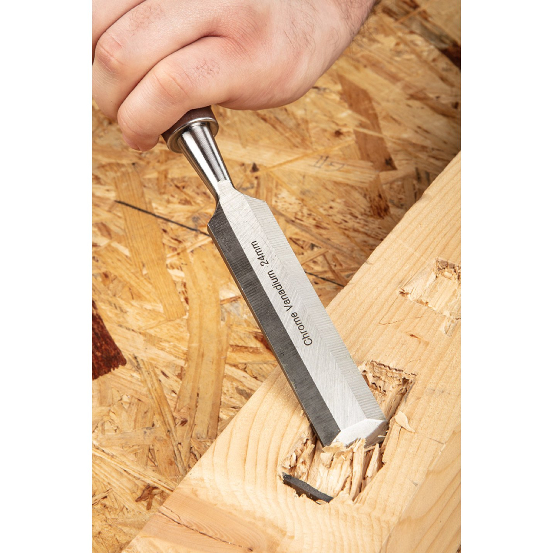 24 mm kaltas, CRV, medinė rankena 4 24 mm kaltas, CRV, medinė rankena 4