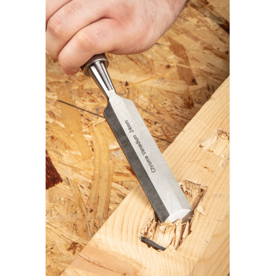 24 mm kaltas, CRV, medinė rankena 4 24 mm kaltas, CRV, medinė rankena 4