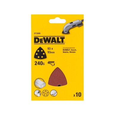 240G Šlifavimo popierius pakuoteje 10vnt 2