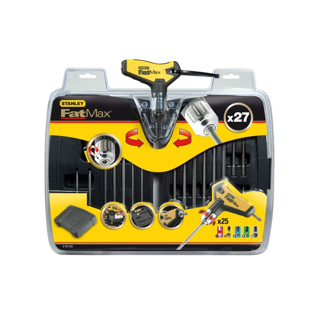 27vnt. „FATMAX Ratch T-Handl“ rinkinys 1 27vnt. „FATMAX Ratch T-Handl“ rinkinys 1