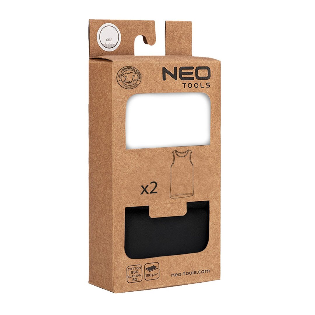 2 marškinėlių pakuotė, balti, juodi, dydis L 1 2 marškinėlių pakuotė, balti, juodi, dydis L 1