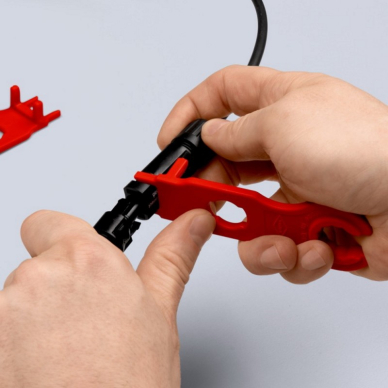 2 dalių veržliarakčių rinkinys KNIPEX MC4 jungtims 3 2 dalių veržliarakčių rinkinys KNIPEX MC4 jungtims 3