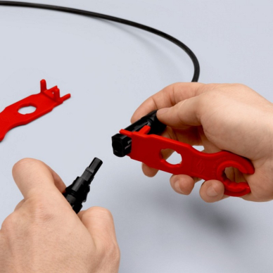 2 dalių veržliarakčių rinkinys KNIPEX MC4 jungtims 4 2 dalių veržliarakčių rinkinys KNIPEX MC4 jungtims 4