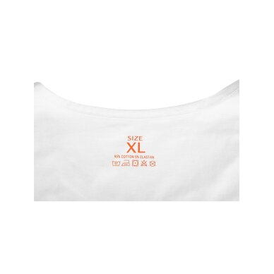2 marškinėlių pakuotė, balti, juodi, dydis XL 5