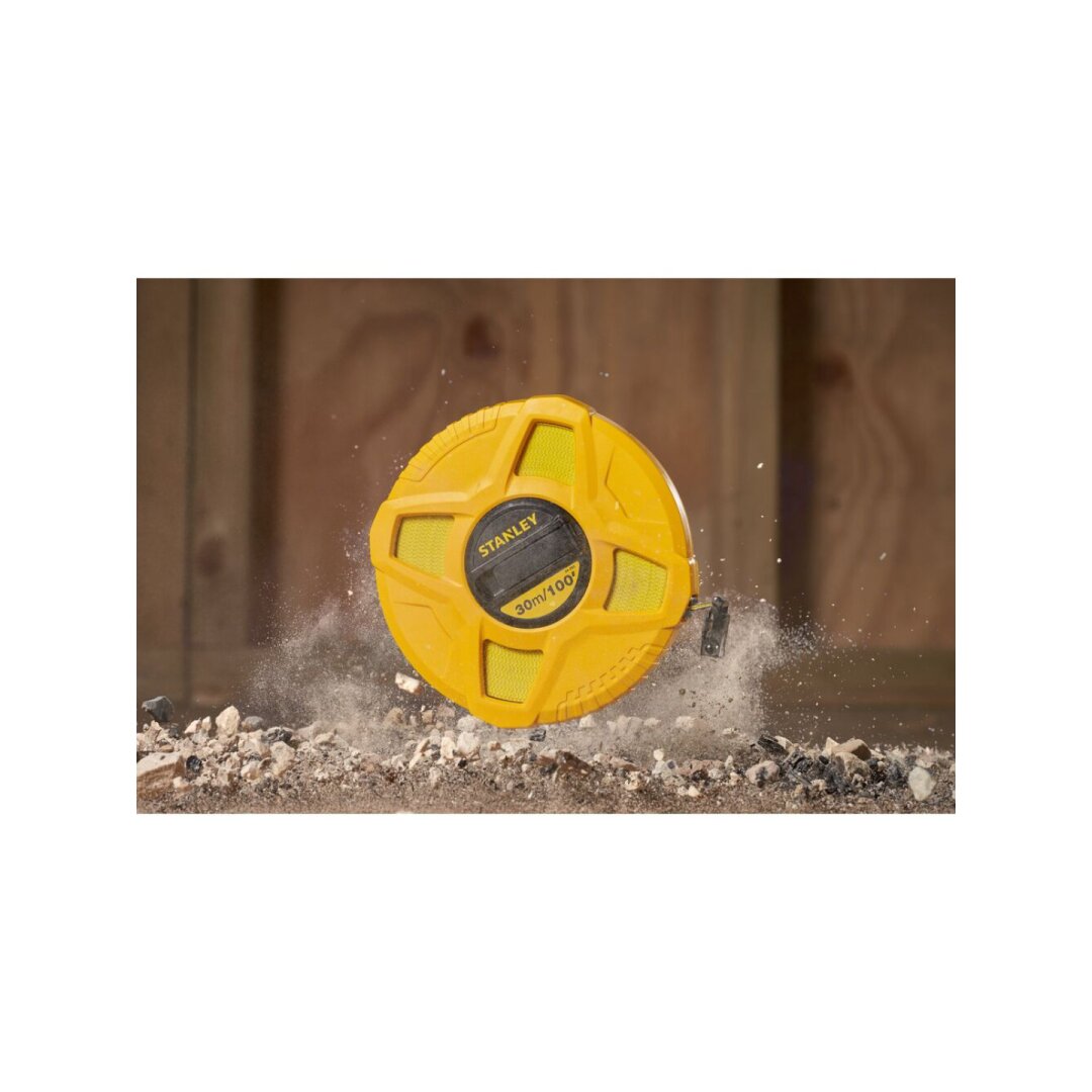 30 m/100 pėdų pluošto ruletė-ABS uždaras dėklas Stanley 0-34-262 30 m/100 pėdų pluošto ruletė-ABS uždaras dėklas Stanley 0-34-262