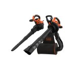 3000 W laidinis nugaros kuprinės tipo pūstuvas-siurblys, BEBLV300-QS, Black&Decker
