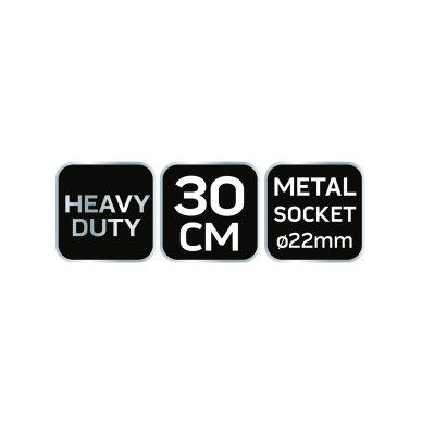 30 cm gatvės šepetys su metaline rankena 6