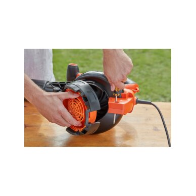 3000 W nugaros kuprinės tipo pūstuvas-siurblys su diržais ir grėbliu, BEBLV301-QS, Black&Decker 1 3000 W nugaros kuprinės tipo pūstuvas-siurblys su diržais ir grėbliu, BEBLV301-QS, Black&Decker 1