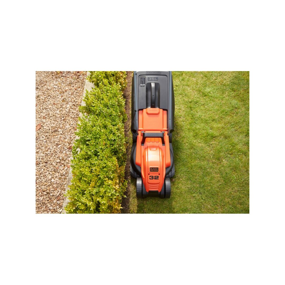 32 cm 1200 W vejapjovė su dviračių rankena, BEMW451BH-QS, Black&Decker 2 32 cm 1200 W vejapjovė su dviračių rankena, BEMW451BH-QS, Black&Decker 2