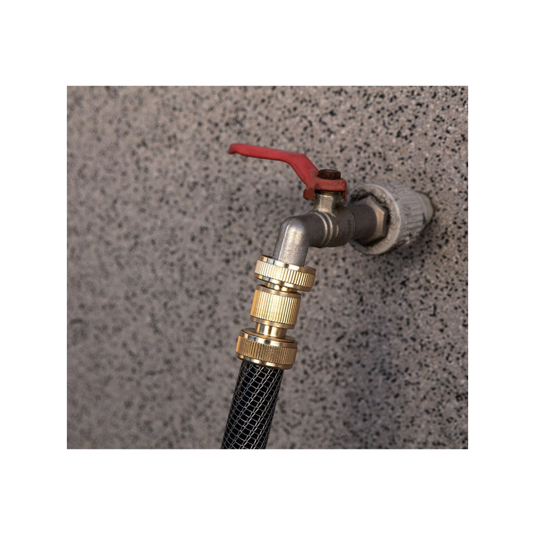 3/4"-1" čiaupo jungtis, žalvaris 4