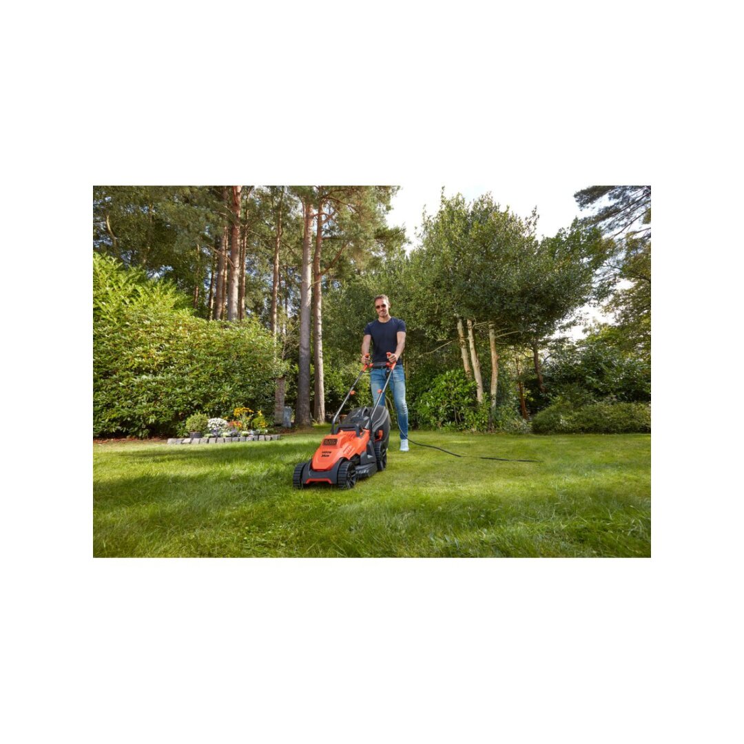 34 cm 1400 W vejapjovė su dviračių rankena, BEMW461BH-QS, Black&Decker 7 34 cm 1400 W vejapjovė su dviračių rankena, BEMW461BH-QS, Black&Decker 7