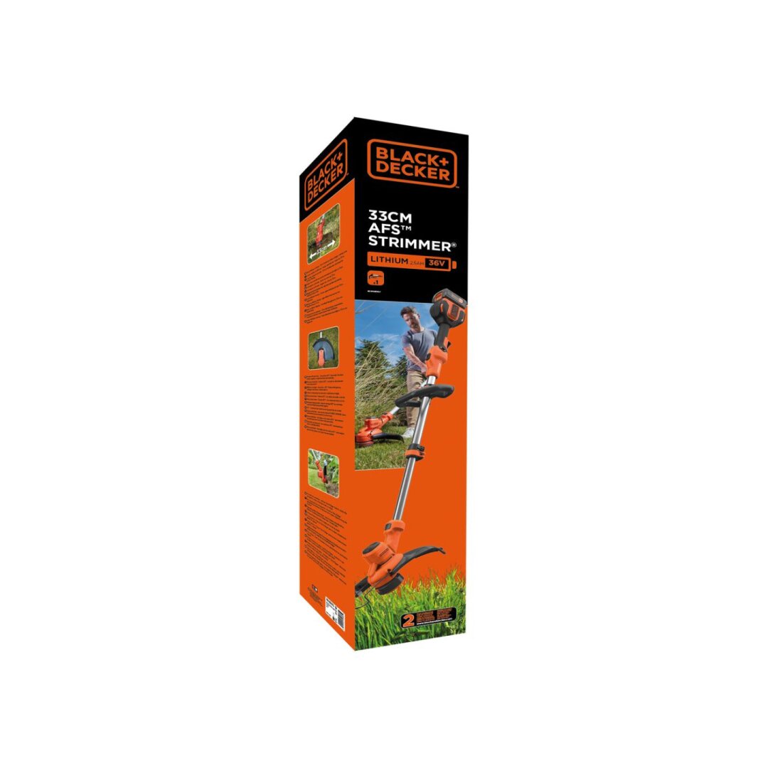 36 V 33 cm trimeris AFS, BCSTA536L1-QW, 1 X 2.5AH, Black&Decker 7