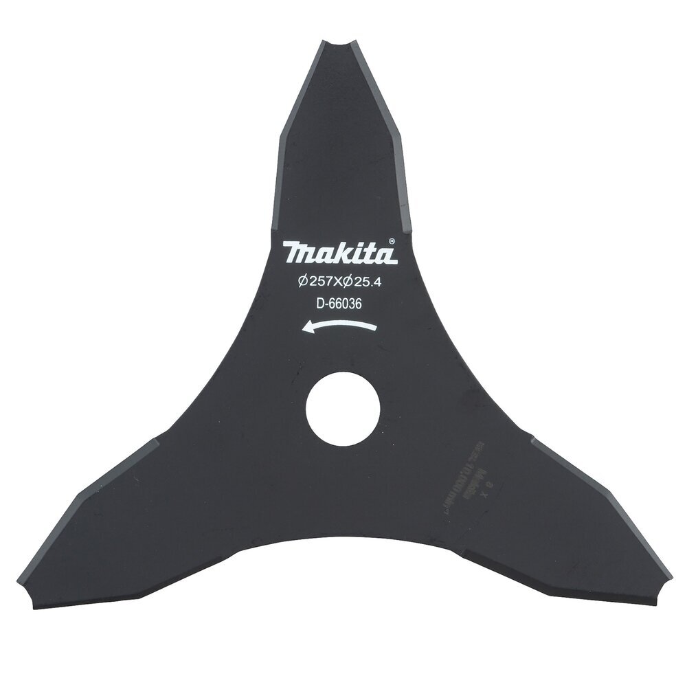 3-ašmenų krūmapjovės peilis Makita D-66036, 255x25,4MM 3-ašmenų krūmapjovės peilis Makita D-66036, 255x25,4MM