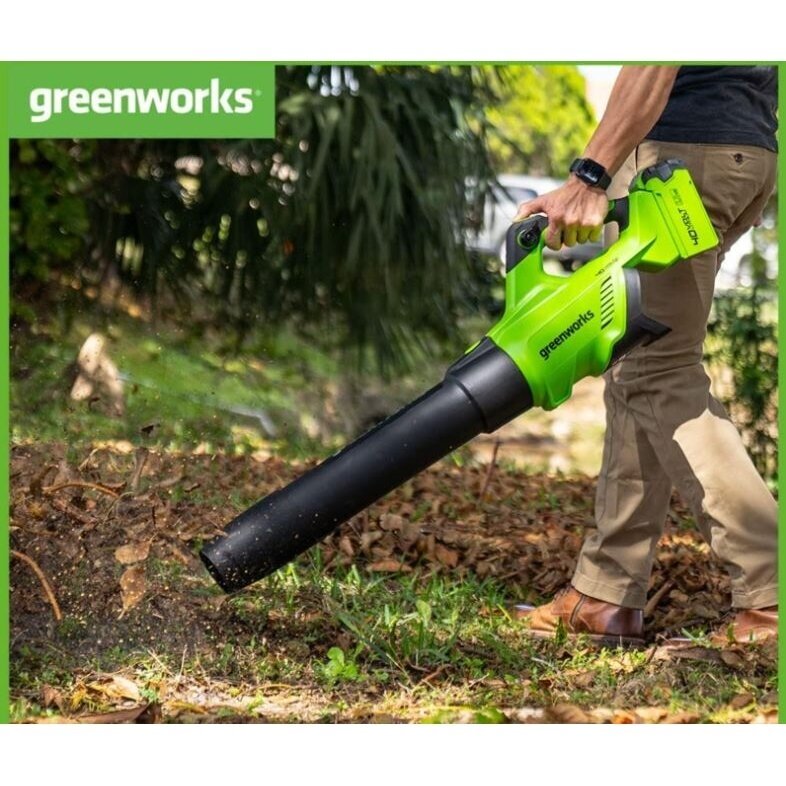 Akumuliatorinis pūstuvas Greenworks GD40ABII, 40V (be akum. ir krov.) 2 Akumuliatorinis pūstuvas Greenworks GD40ABII, 40V (be akum. ir krov.) 2