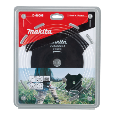 4-ašmenų krūmapjovės peilis Makita D-66008, 230x25,4mm 1 4-ašmenų krūmapjovės peilis Makita D-66008, 230x25,4mm 1
