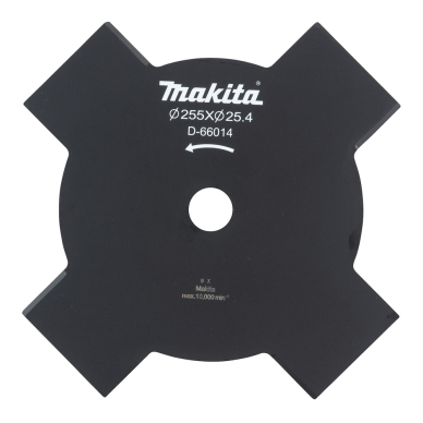 4-ašmenų krūmapjovės peilis Makita D-66014, 255x25,4mm 4-ašmenų krūmapjovės peilis Makita D-66014, 255x25,4mm