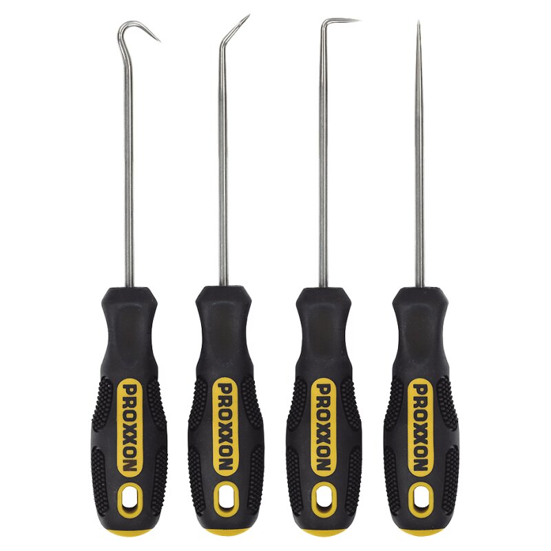 4 dalių Micro kablių rinkinys su atsuktuvo rankenomis PROXXON