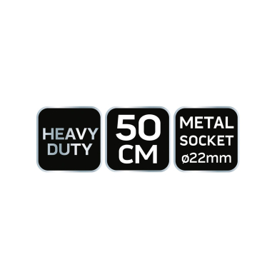 50 cm gatvės šepetys su metaline rankena 6