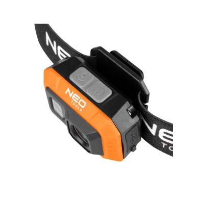 500 lm USB COB LED pakraunamas žibintas ant galvos 3